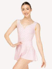 エレベ ダンスウェア チェルシー レオタード Eleve Dancewear Chelsea Leotard Light Pink Polka Dot RTW