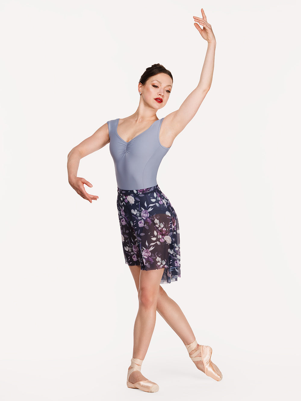 エレベ ダンスウェア ヘザーレオタード ライトウィステリア Eleve Dancewear Heather Leotard Light Wisteria RTW