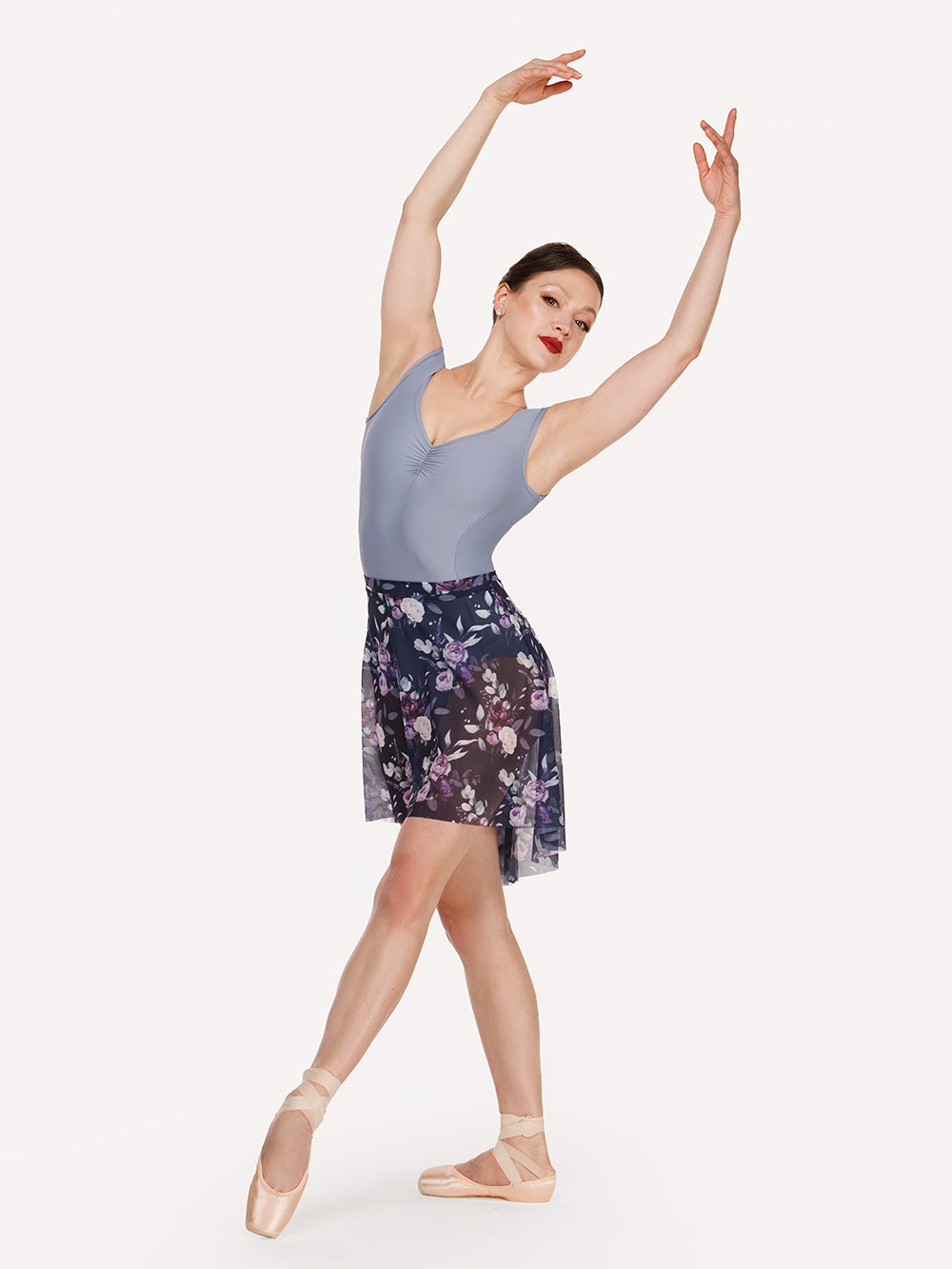 エレベ ダンスウェア ヘザーレオタード ライトウィステリア Eleve Dancewear Heather Leotard Light Wisteria RTW