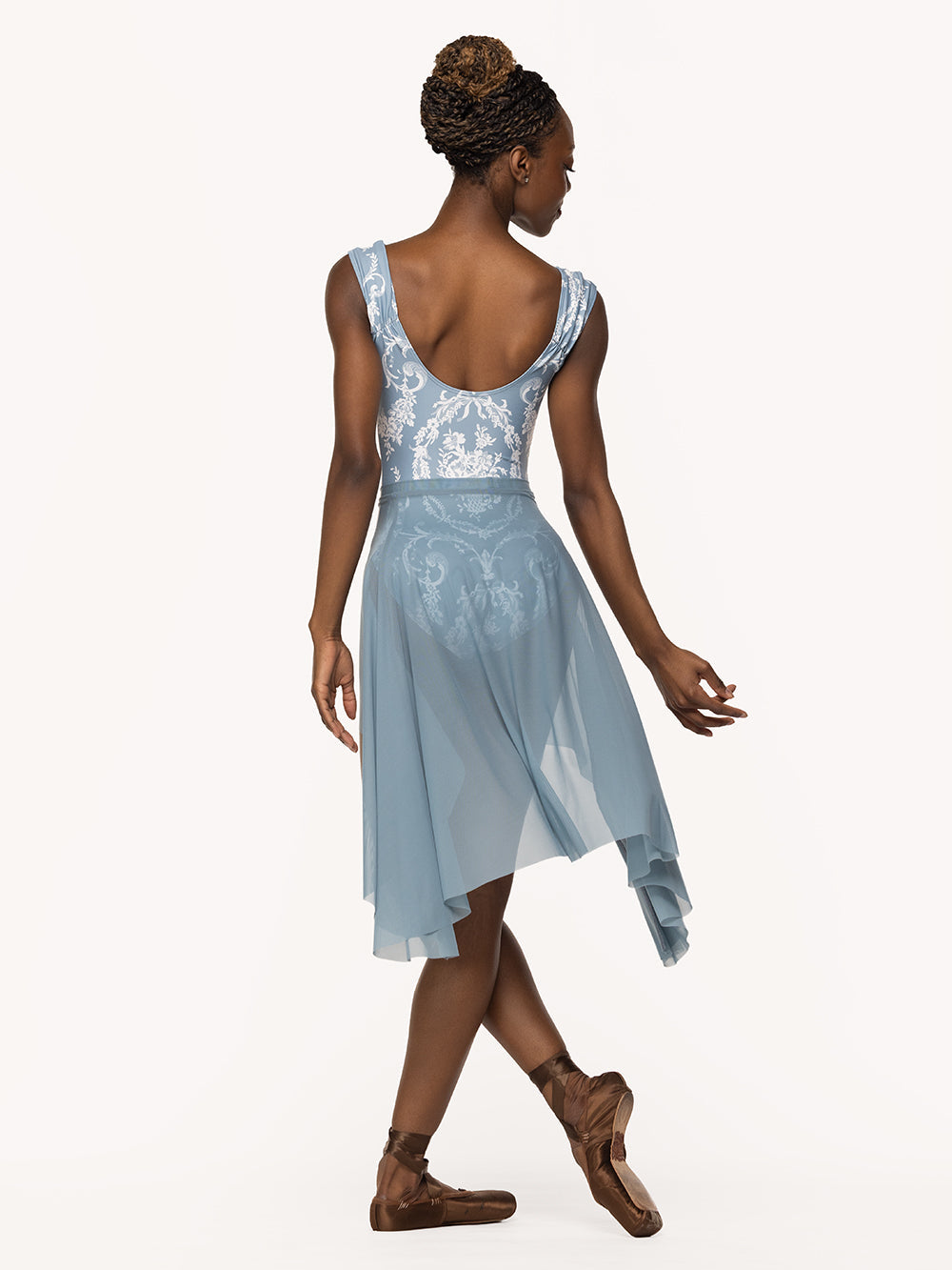 エレベ ダンスウェア ドラゴンフライ ショートスカート Eleve Dancewear Dragonfly Short Skirt Light Jean Mesh RTW
