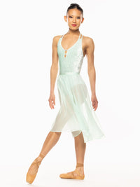 エレベ ダンスウェア イリア・レオタード スペアミント・ベルベット Eleve Dancewear Ilia Leotard Spearmint Crushed Velvet RTW