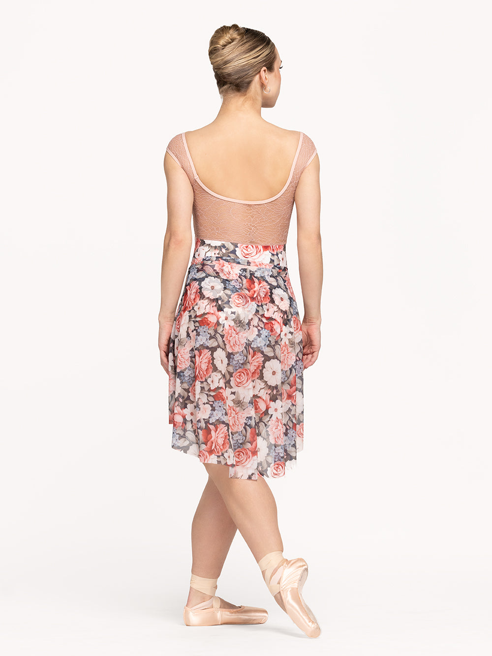 エレベ ダンスウェア ロングハイロースカート ブラック Eleve Dancewear Long High-Low Skirt My Love Mesh RTW