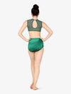 ダブルプラチナム ドレープ T フロント パフォーマンス レオタード - エメラルド【大人】Double Platinum Womens Draped T-Front Performance Leotard - Emerald