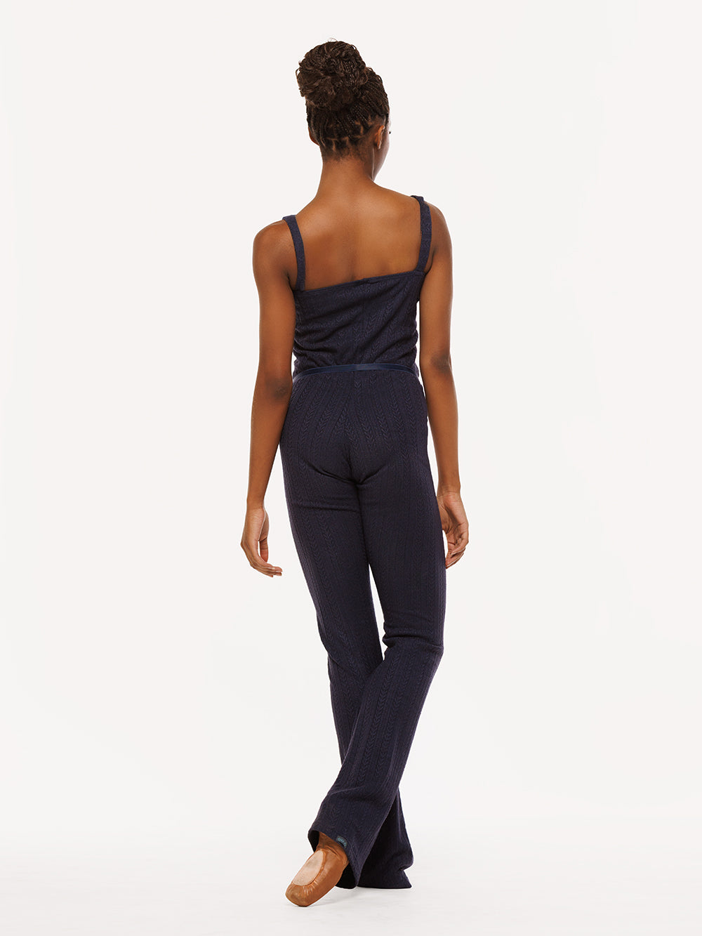 エレベ ダンスウェア ユニタードニット ダークネイビー Eleve Dancewear Deven Unitard Knit Dark Navy RTW