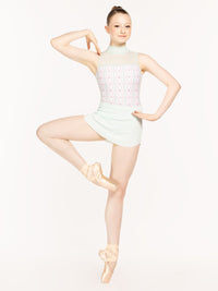 エレベ ダンスウェア チューリップ・スカート Eleve Dancewear Ribbed Tulip Skirt Spearmint RTW