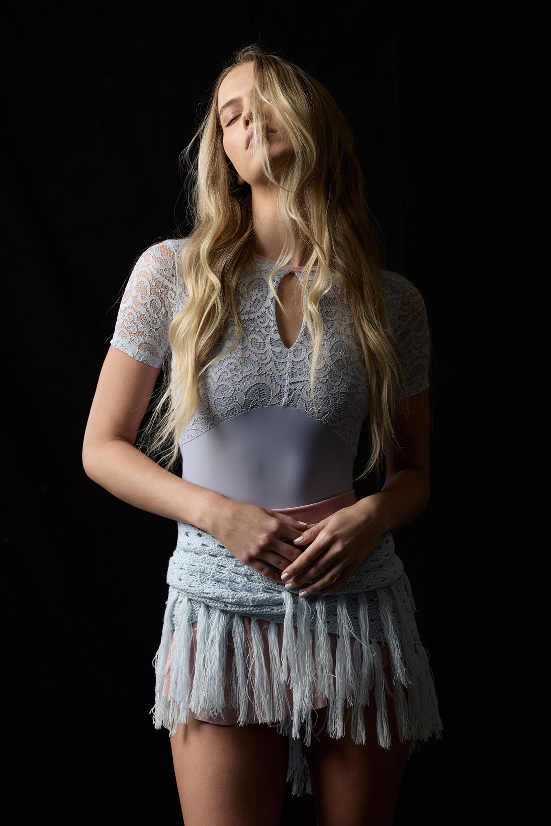 ボディール オリビアレオタード レース袖 BODILE OLIVIA LEOTARD LACE