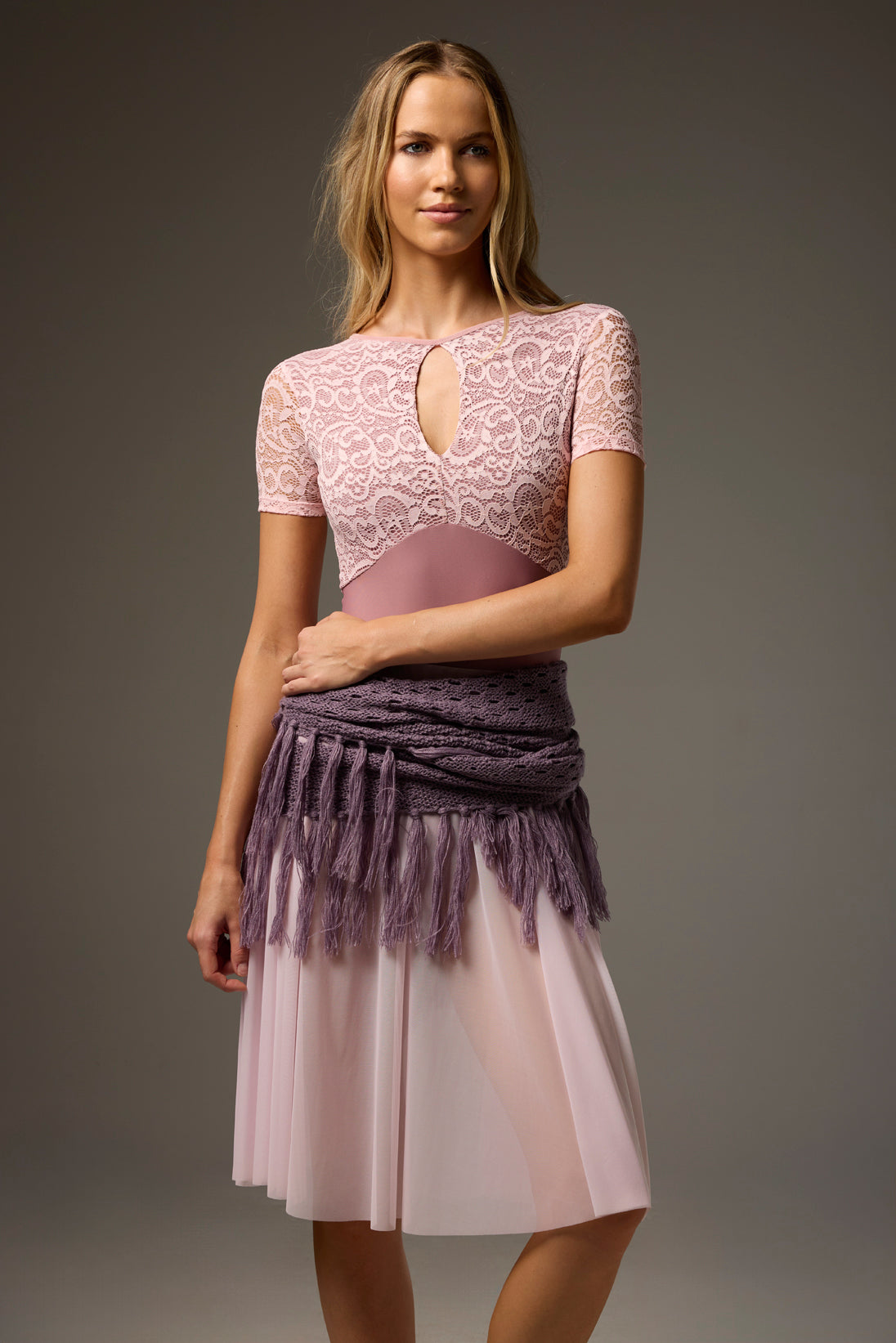 ボディール オリビアレオタード レース袖 BODILE OLIVIA LEOTARD LACE