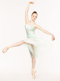エレベ ダンスウェア マッケンジー レオタード Eleve Dancewear Mackenzie Leotard Spearmint Crushed Velvet RTW