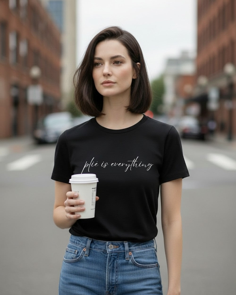 オーレント バレエ Tシャツ｜プリエ・イズ・エブリシング aurent.｜plié is everything（Black）