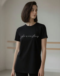 オーレント バレエ Tシャツ｜プリエ・イズ・エブリシング aurent.｜plié is everything（Black）