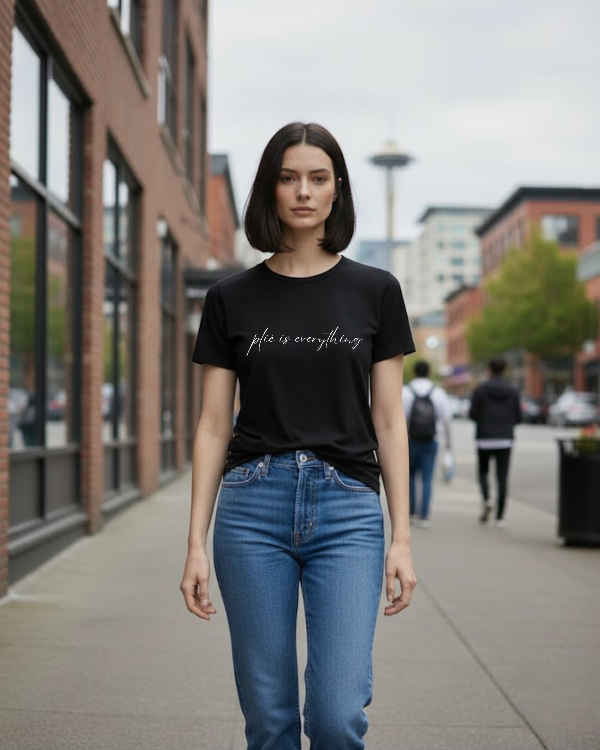 オーレント バレエ Tシャツ｜プリエ・イズ・エブリシング aurent.｜plié is everything（Black）