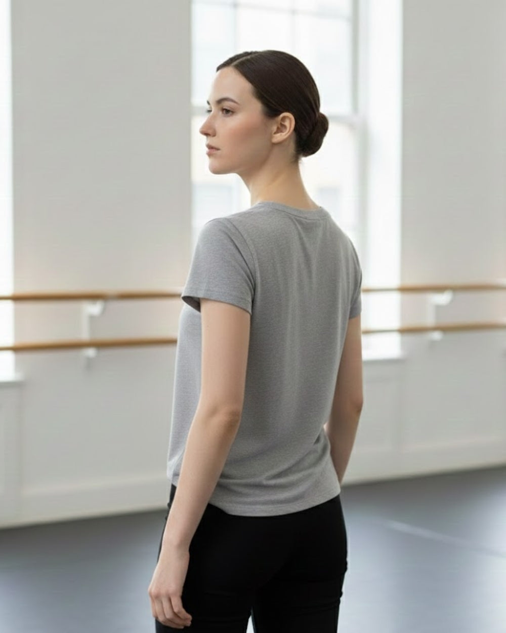 オーレント バレエ Tシャツ｜プリエ・イズ・エブリシング aurent.｜plié is everything（Athletic Heather）