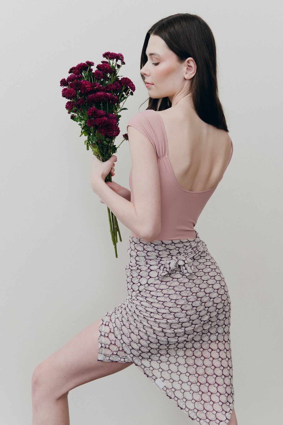 ルビアウェア ラップニット RubiaWear Porcelain Plum - Cora Wrap