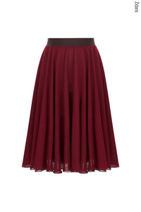 ジダンス リバーシブルリハーサル スカート ZIDANS Two-sided Rehearsal Skirt - Chocolate/Powidl