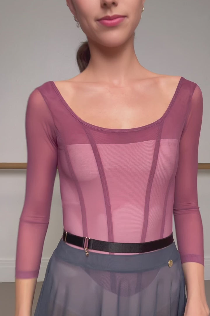 ボディール ソフィア 長袖レオタード BODILE SOFIA LEOTARD LONG SLEEVE