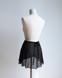 レヴダンス ラフィン巻きスカートv.2 ショート／ブラック LEVDANCE raffine wrap skirt v.2 SHORT / BLACK