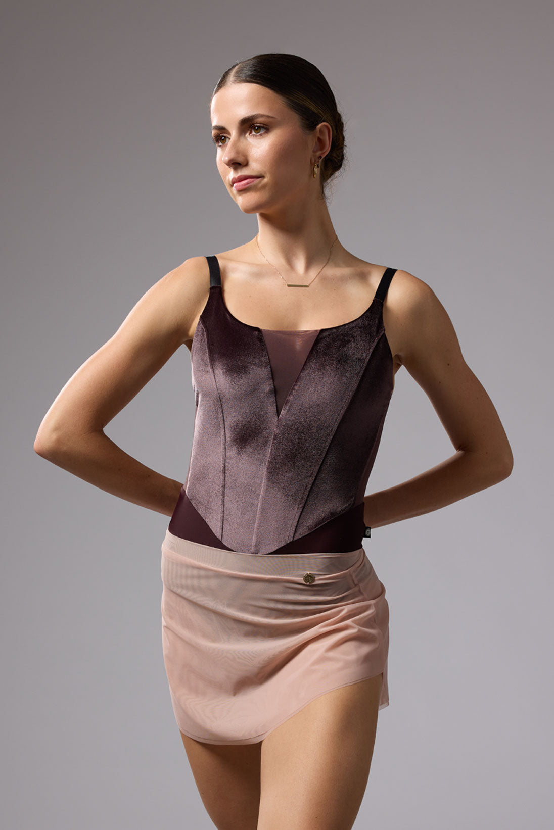 ボディール　BODILE スカート　バレエ　xs /s バレエ 巻きスカート 無地【ボディール BODILE 】RANIA シアー