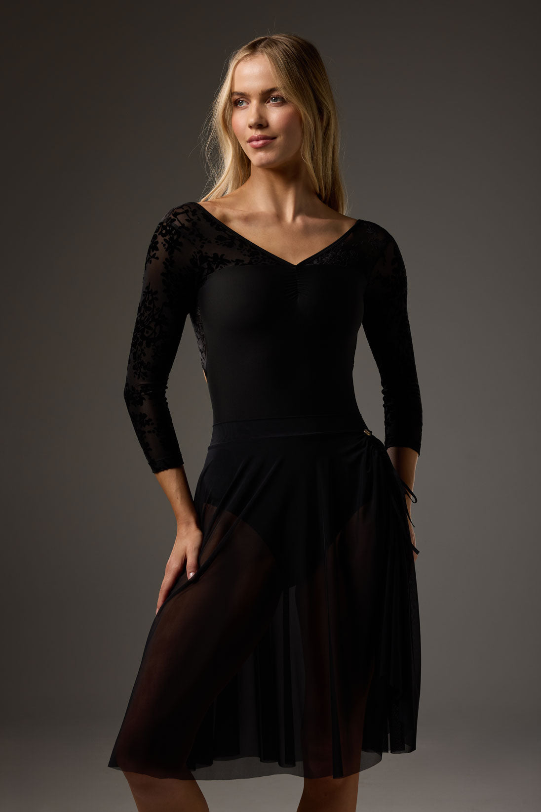 ボディール サシャ レオタード ブラックダリア BODILE SASHA LEOTARD | BLACK DAHLIA