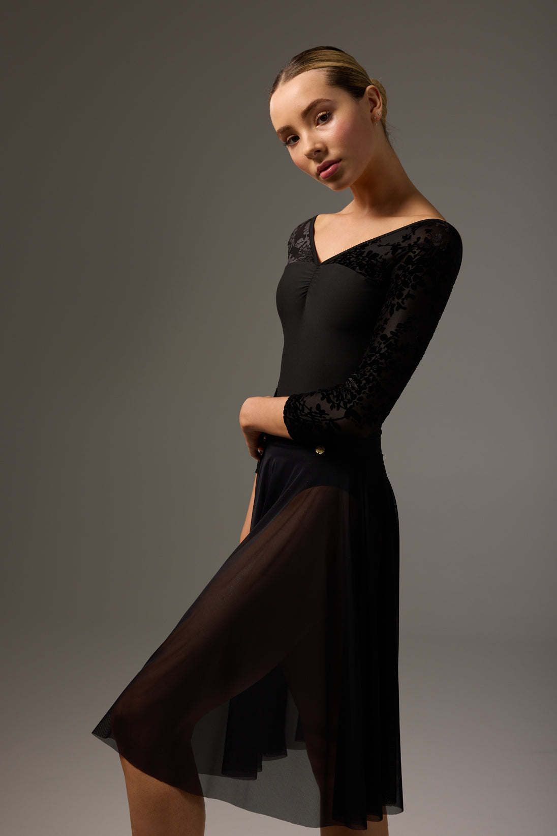 ボディール サシャ レオタード ブラックダリア BODILE SASHA LEOTARD | BLACK DAHLIA