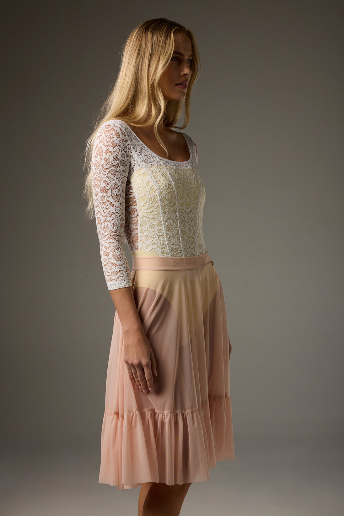 ボディール ソフィア レース長袖レオタード BODILE SOFIA LACE LONG SLEEVE
