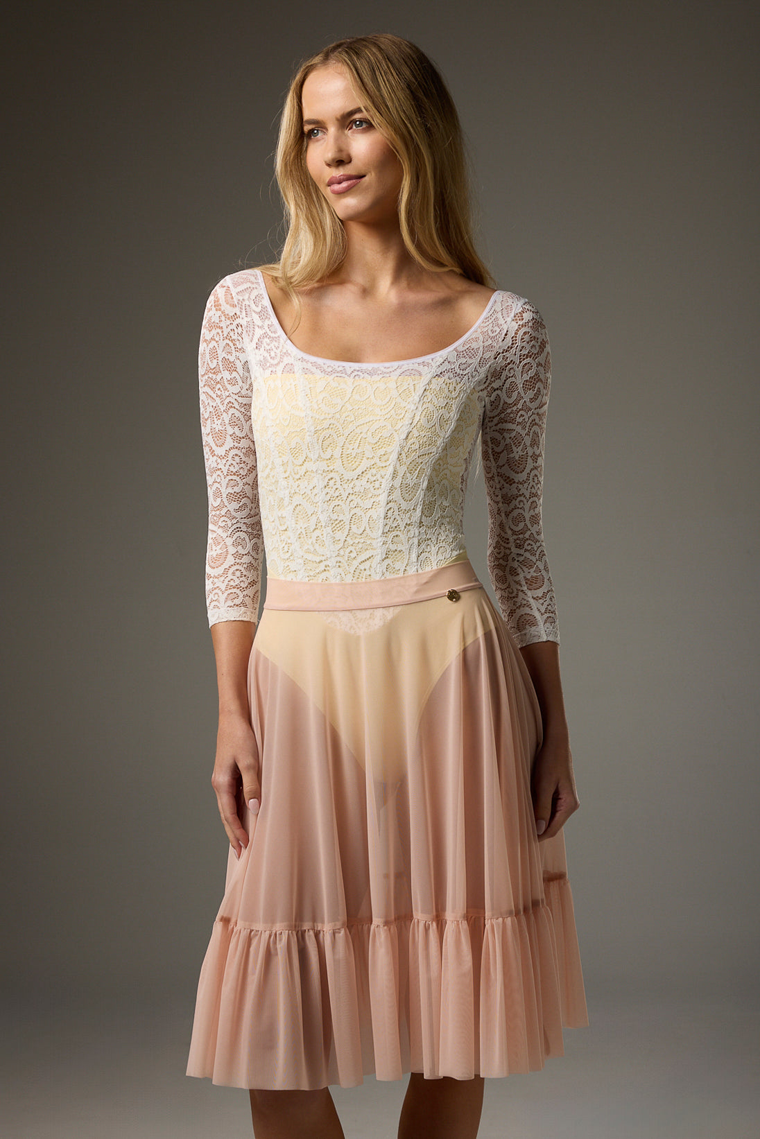 ボディール ソフィア レース長袖レオタード BODILE SOFIA LACE LONG SLEEVE