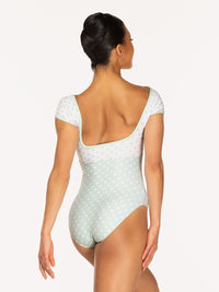 エレベ ダンスウェア ジェーン・レオタード Eleve Dancewear Jane Leotard Spearmint & White Polka Dot RTW