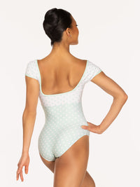 エレベ ダンスウェア ジェーン・レオタード Eleve Dancewear Jane Leotard Spearmint & White Polka Dot RTW