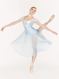 エレベ ダンスウェア ジェーン・レオタード Eleve Dancewear Jane Leotard True Blue Crushed Velvet RTW