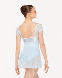 エレベ ダンスウェア アモラショートスカート Eleve Dancewear Amora Short Skirt True Blue Mesh RTW