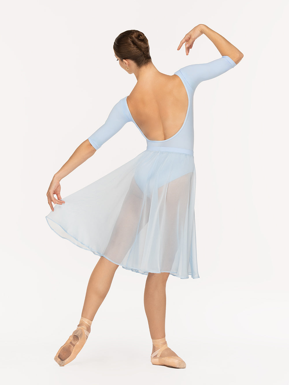 エレベ ダンスウェア シフォン・リハーサル・スカート Eleve Dancewear Chiffon Rehearsal Skirt True Blue RTW