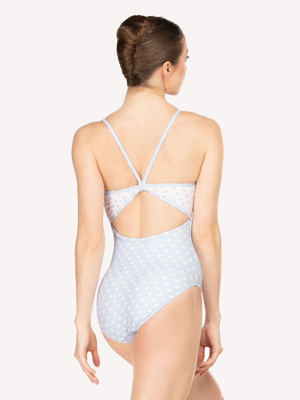 エレベ ダンスウェア マッケンジー レオタード Eleve Dancewear Mackenzie Leotard True Blue & White Polka Dot RTW