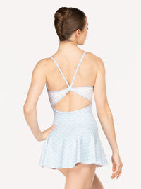 エレベ ダンスウェア マッケンジー レオタード Eleve Dancewear Mackenzie Leotard True Blue & White Polka Dot RTW