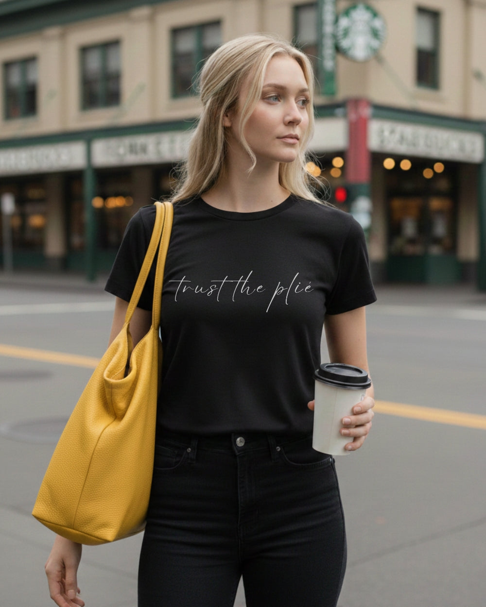 オーレント バレエ Tシャツ｜トラスト・ザ・プリエ aurent.｜trust the plié（Black）