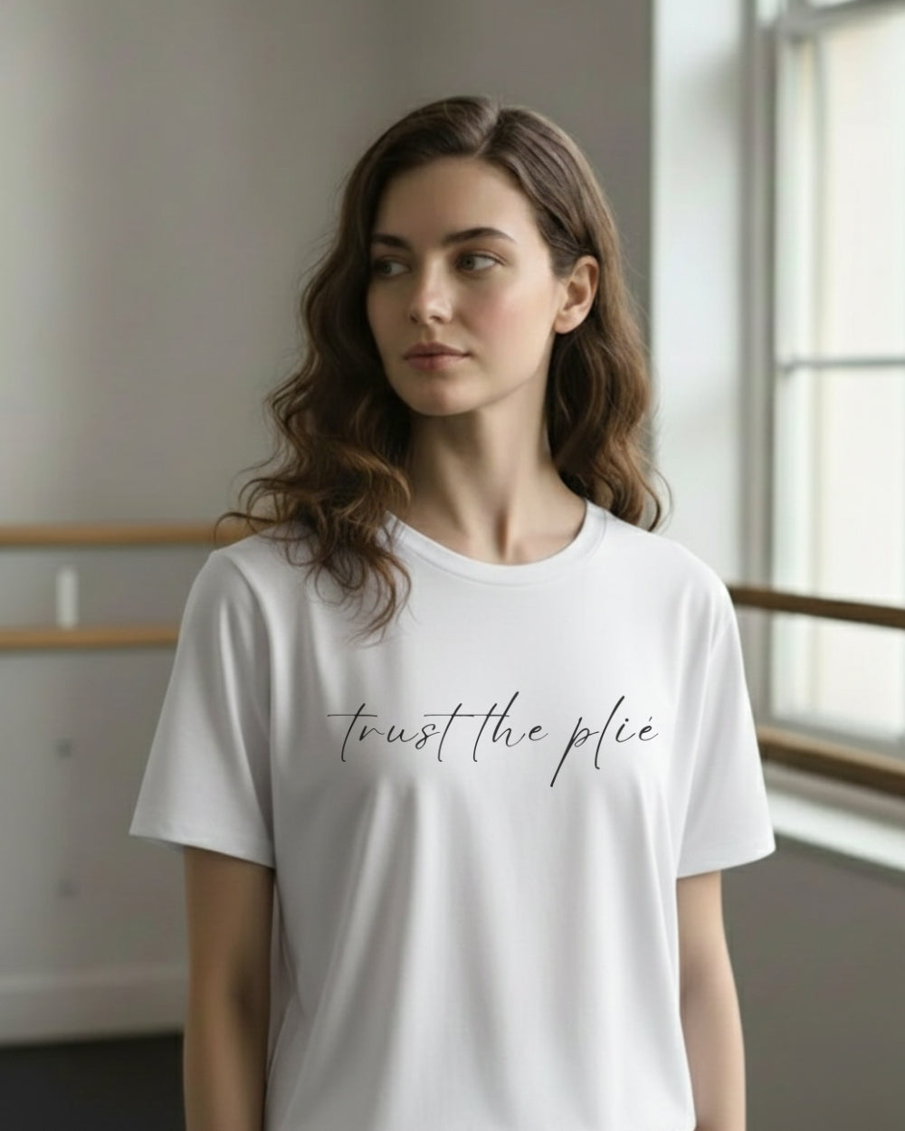 オーレント バレエ Tシャツ｜トラスト・ザ・プリエ aurent.｜trust the plié（White）