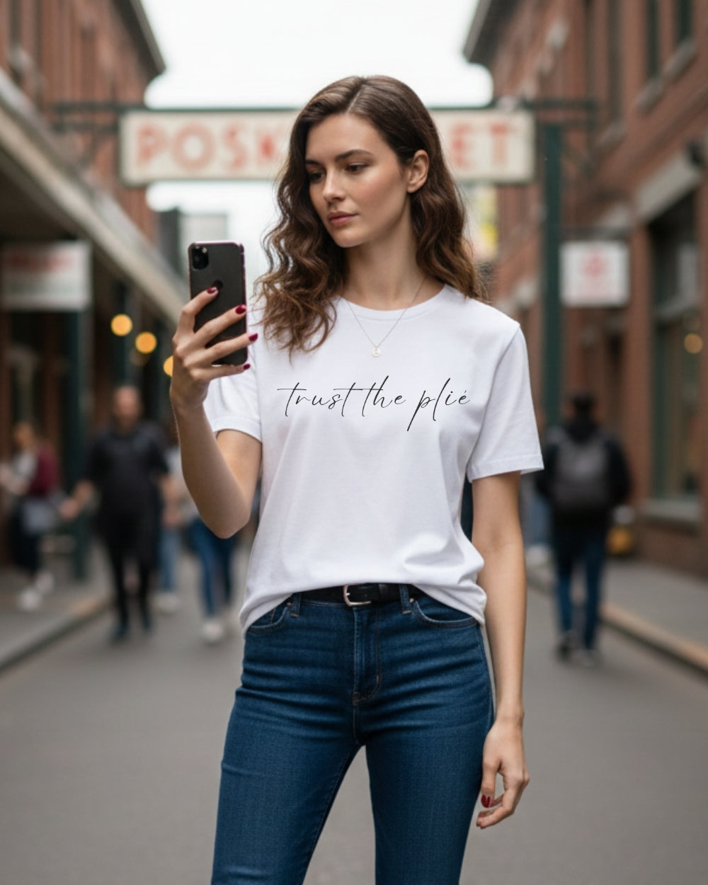 オーレント バレエ Tシャツ｜トラスト・ザ・プリエ aurent.｜trust the plié（White）