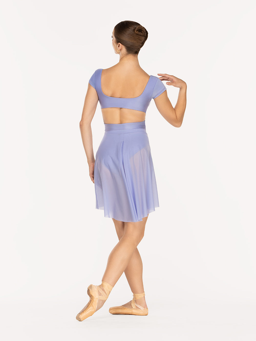 エレベ ダンスウェア バックタックスカート  Eleve Dancewear Back Tuck Skirt Twilight Mesh RTW