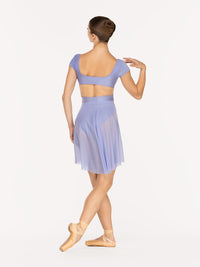 エレベ ダンスウェア バックタックスカート  Eleve Dancewear Back Tuck Skirt Twilight Mesh RTW