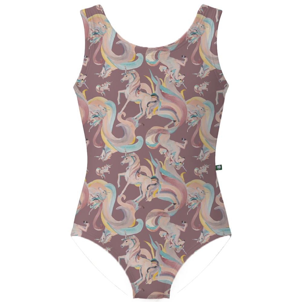 ラッキーレオ Luckyleo Unicorn Kids Crescent Leotard