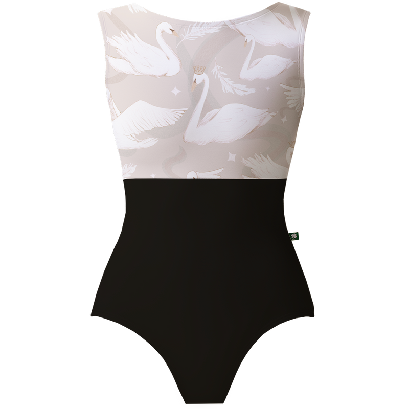 Luckyleo レオタード　Sサイズ ラッキーレオ タンクレオタード Luckyleo BLACK & WHITE SWAN FLIGHT