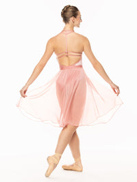 エレベ ダンスウェア イリア・レオタード スペアミント・ベルベット Eleve Dancewear Ilia Leotard Lantana Crushed Velvet RTW