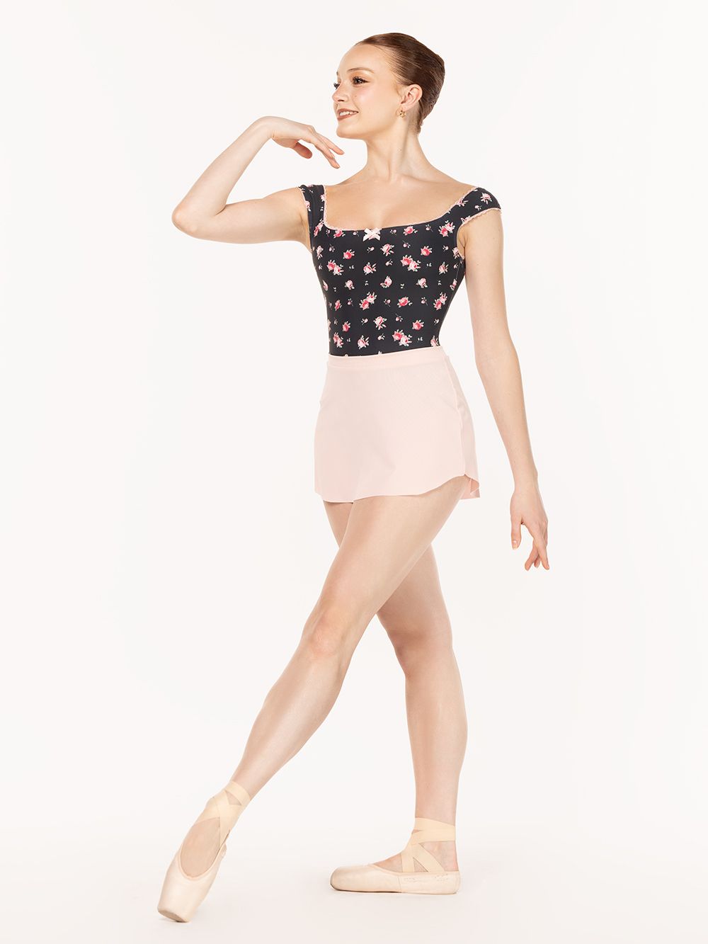 エレベ ダンスウェア チューリップ・スカート Eleve Dancewear Ribbed Tulip Skirt Pink RTW