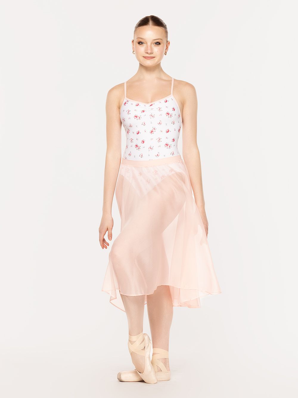 エレベ ダンスウェア シフォン・リハーサル・スカート Eleve Dancewear Chiffon Rehearsal Skirt Pink RTW