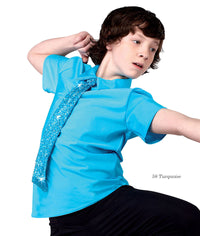アウィッシュカムトゥルー ダンス衣装 スパンコールタイシャツ A Wish Come True Sequin Tie Shirt