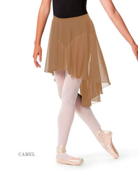 リュリ スカート 【大人】 全35色 LULLI Hight Low Ballet Mesh Skirt Lucrezia with elastic waistband LUB271