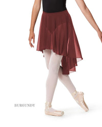 リュリ スカート 【大人】 全35色 LULLI Hight Low Ballet Mesh Skirt Lucrezia with elastic waistband LUB271