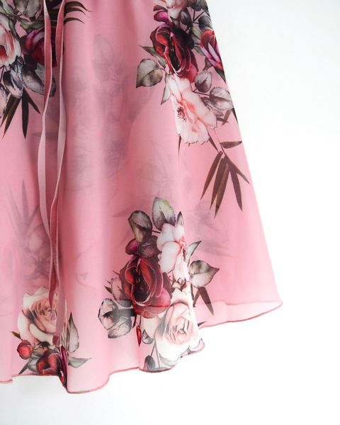 B.S.B.L Wrap Skirt 'Valentine Pink ' バレエ巻きスカート 33cm, 40cm