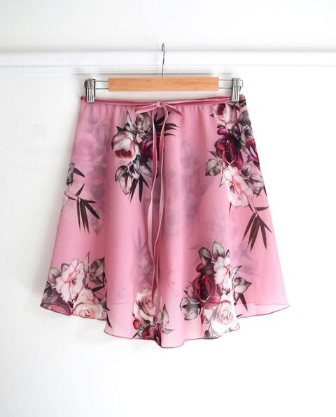 B.S.B.L Wrap Skirt 'Valentine Pink ' バレエ巻きスカート 33cm