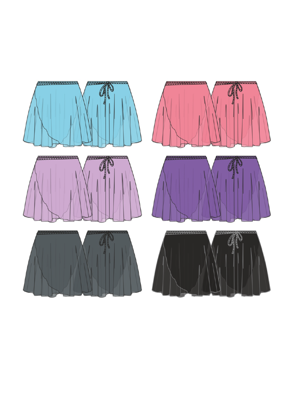グリシコ バウンドレス コレクション ピア メッシュスカート 【子供】全5色 Grishko Boundless Collection PIA Mesh skirt