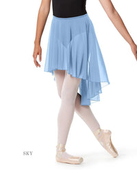 リュリ スカート 【大人】 全35色 LULLI Hight Low Ballet Mesh Skirt Lucrezia with elastic waistband LUB271