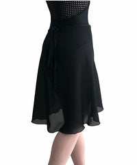 Jule Dancewear Long Wrap Skirt: Black ジュールダンスウェア ロング巻スカート ブラック